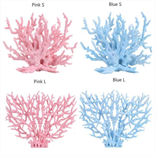 

decorations fish aquarium plastic nontoxic decorative artificial coral water ornament plant tank plants accessorie