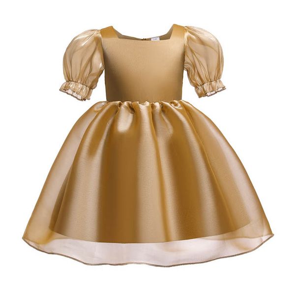 

girls dresses baby clothes kids childrens skirt princess pettiskirt birthday formal dress b8107, Red;yellow