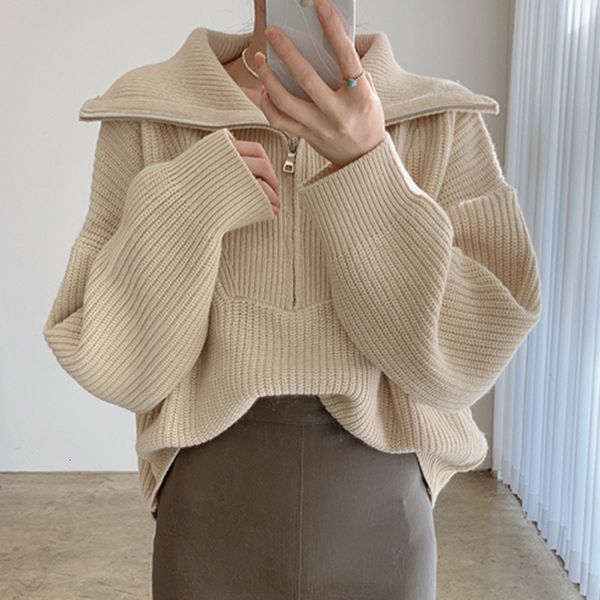 

hoodie knitted lungs with sleeve big autumn women's sweater thick fashion, Black