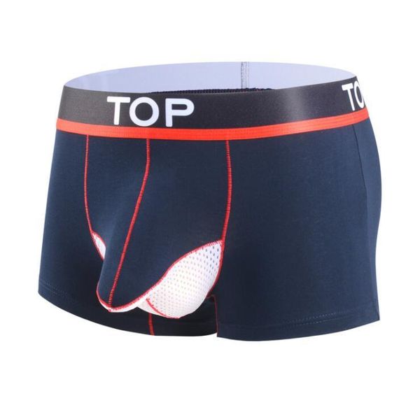 

underpants brand classic basic quality model men's separation underwear boxer shorts mens trunks panties gay sleepwear, Black;white
