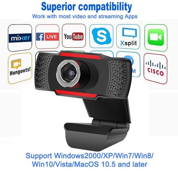 

webcam 1080p 720p full hd web camera built-in microphone rotatable usb plug cam for pc computer mac lapdeskwebcams