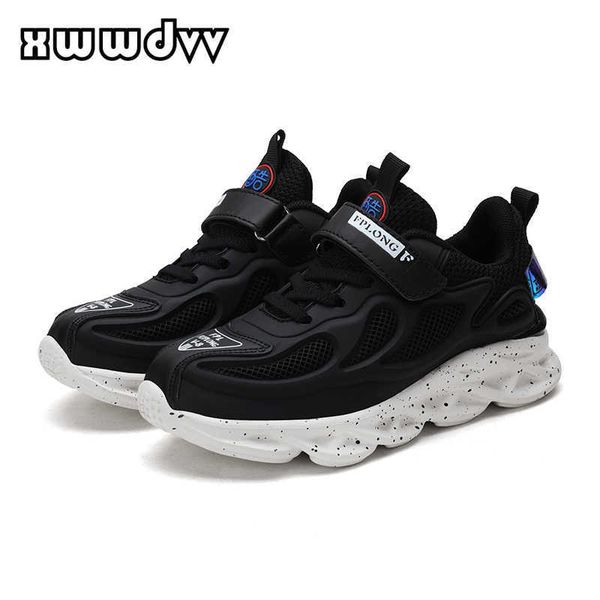 

xwwdvv kids sneakers cushioning heel design boys shoes soft comfortable children's sneakers casual running kids footwear g1025, Black;red