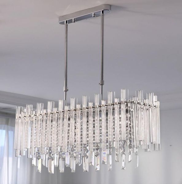 

chandeliers youlaike modern crystal chandelier for dining room rectangle home decoration lighting fixtures led lustres de cristal