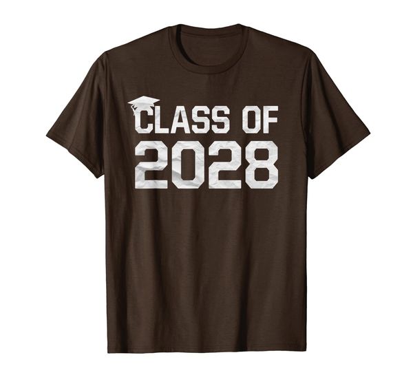 

class of 2028 grow with me graduation first day of school t-shirt, White;black