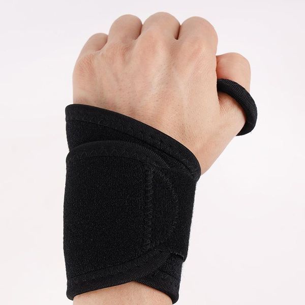 

bandage elastic wrist support brace splint horizontal bars wristbands gym pesi palestra sports safety by50hw, Black;red
