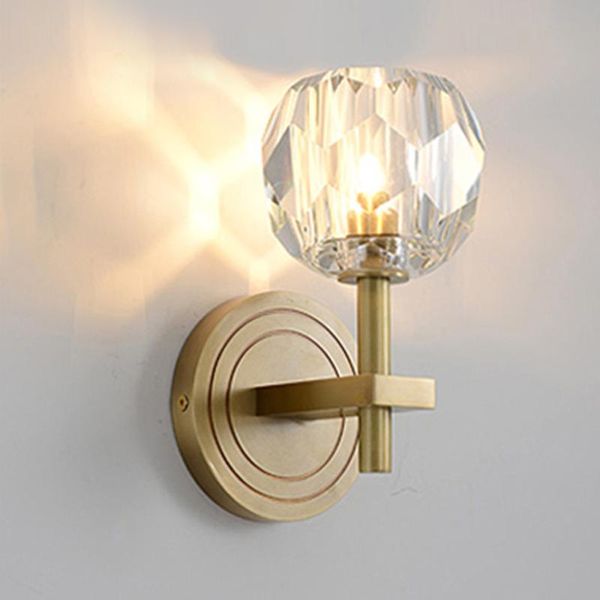 

wall lamp luxury lamps postmodern crystal lampshade sconce for home decor living room bedroom fixtures indoor lighting lampara