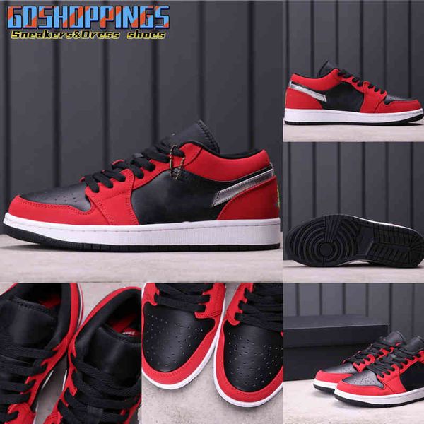 

shoes authentic jumpman 1 low cut black red basketball sport