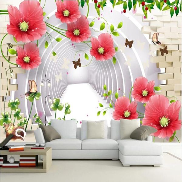 

wallpapers milofi custom large wallpaper mural 3d trend flower stereo background