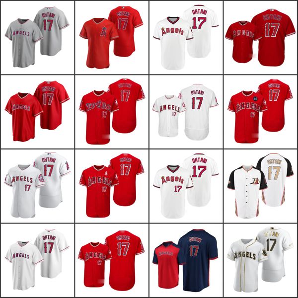 

los angeles angels men 17 shohei ohtani women youth jersey, Black;red