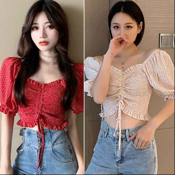 

slash neck summer floral women shirts print short sleeve chiffon, White