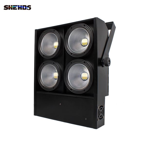 Iluminação de palco SHEHDS 4 olhos 400 W LED COB Blinder branco frio e quente para DJ Disco Party Entrega rápida