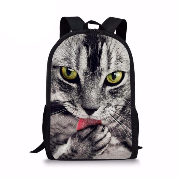 

customzied stylish junior primary girls school bag high children cute animal cat bookbag lovely kids schoolbag mochila bags