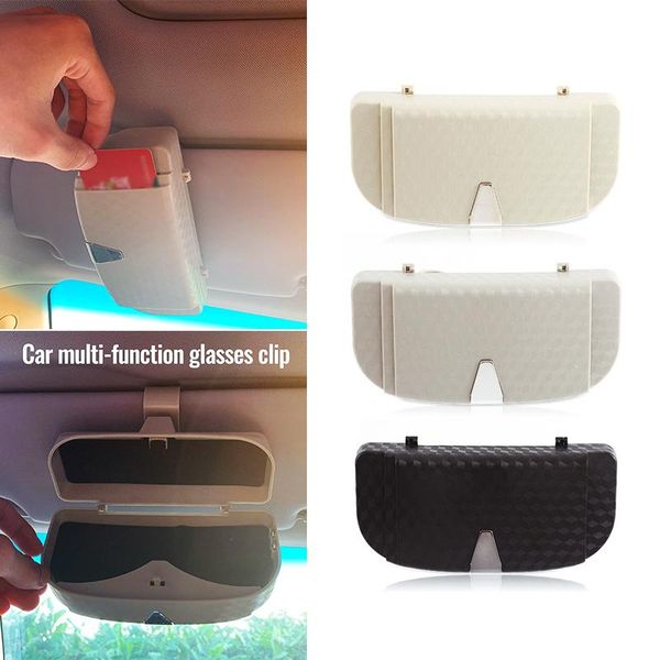 

storage bottles & jars car glasses frame sun visor clip case universal protection box kitchen tools