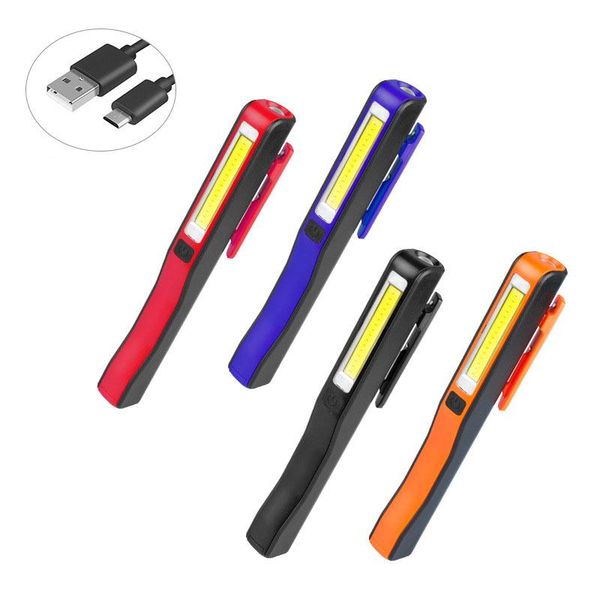 

other led lighting emergency car light with magnetic pen built-in 14500 battery usb rechargeable work inspection