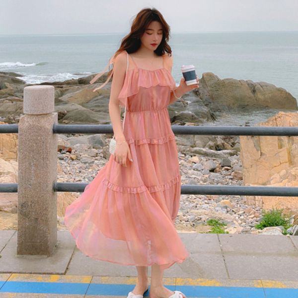 

dress female summer stylish rainbow style french fairies of chiffon women off the shoulder dressed as, Black;gray