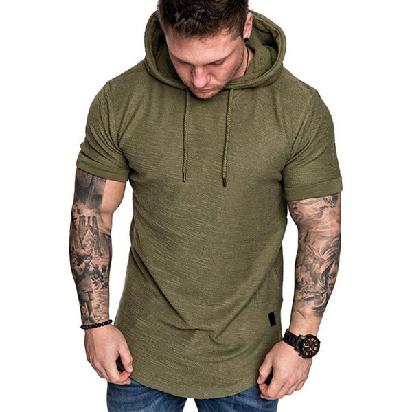 

brand men's hoodies sweatshirts casual fashion pure color pullover for male short sleeve hoodie sweatshirt kg-133, Black
