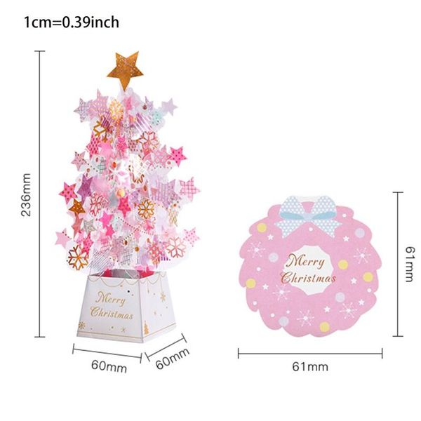 

greeting cards 3d -up christmas tree castle birthday postcards invitations gxma