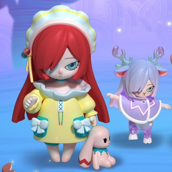 

decorative objects & figurines mystery box lot carlee sugar dream monster figure surprise anime figurine blind cute toys kawaii accessories