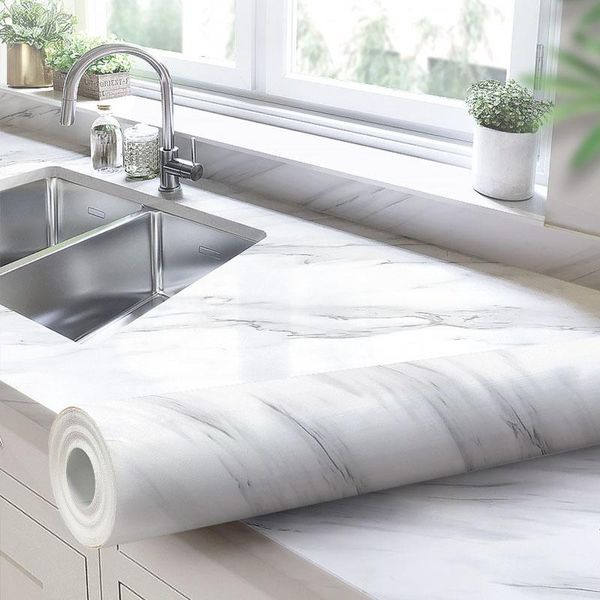 

wallpapers thiening self-adhesive envmental protection marble pattern stier kitchen deskhome decoration wall paper