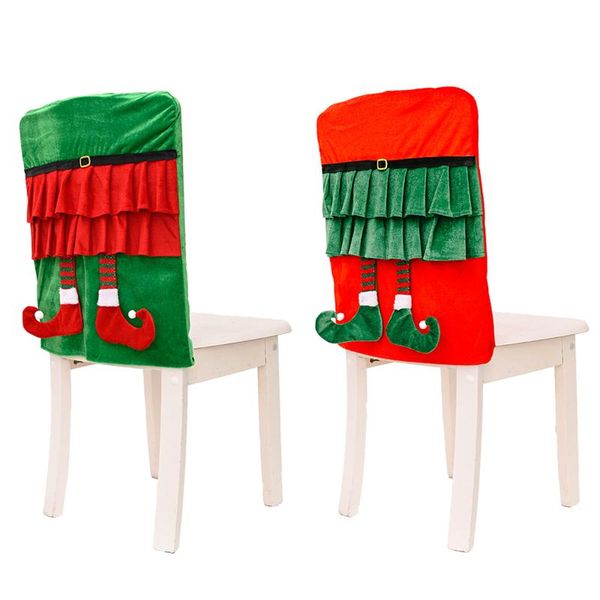 

christmas chair covers, classic elf gnome truck nutcracker soldiers caps slipcovers for home party dÃ©cor covers