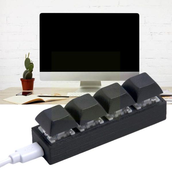 

keyboards 4keys mechanical keyboard for gaming drawing switch windows diy linux mac programming macro custom swap a1n7