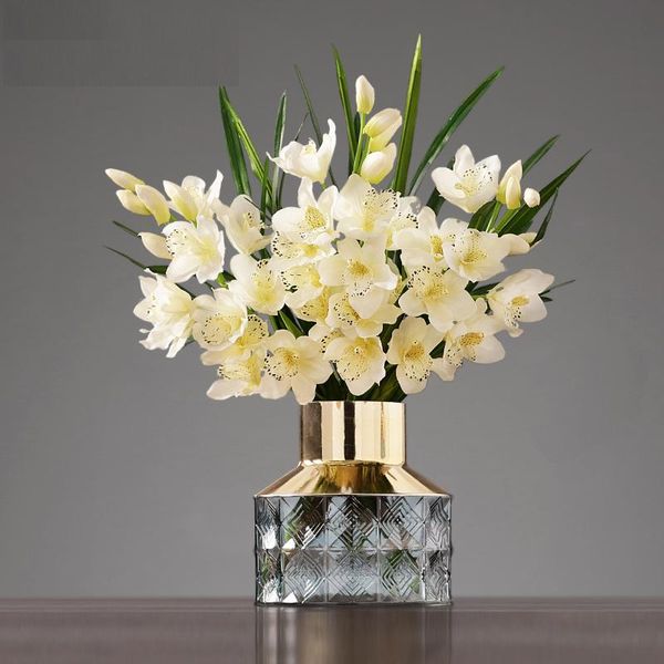 

vases glass modern luxury crafts table hydroponic flower arrangement bottle home living room office vase decoration