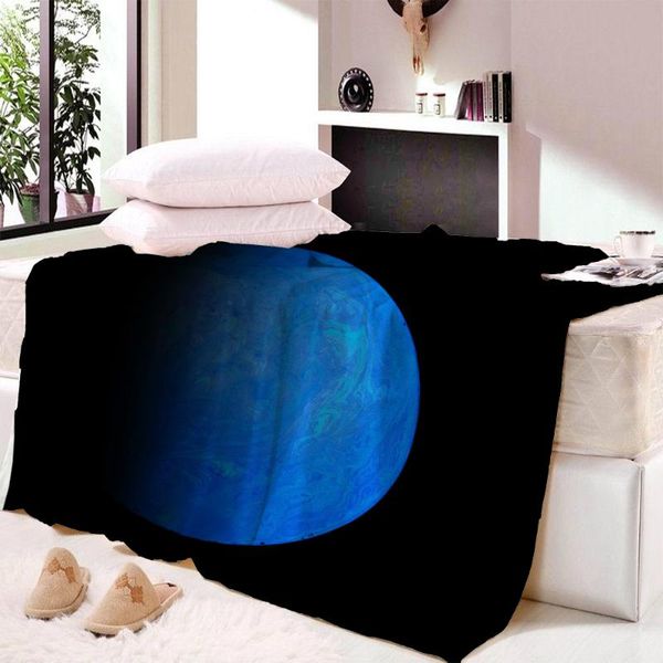 

blankets planet fleece blanket galaxy nebula soft plush bedspreads outer space custom