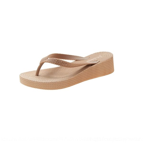 

8n2 2021beach hoe ummer wear high-heeled flip flop fahion beach flip-flop sal and andalthick bottomed cool lipper women' s