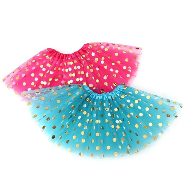 

20212021puff tutu skirt big dot gilded mesh three layer half length dance skirt, White