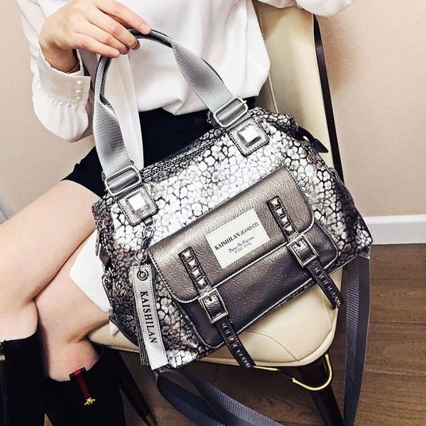 

evening bags designer handbags handle bag rivet shoulder bolsa large capacityshopper luxury crossbody messenger sac tote