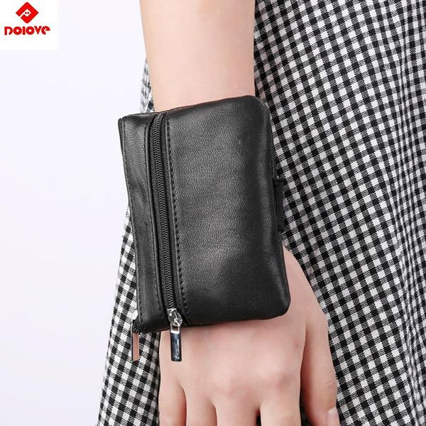 

wallets fashion vintage genuine leather wallet men movement key holder organizer women multifunction covers zipper case bag, Red;black