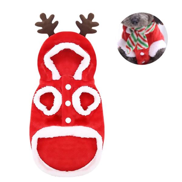 

cat costumes 1 set christmas pet costume garment warm scarf clothing for dog