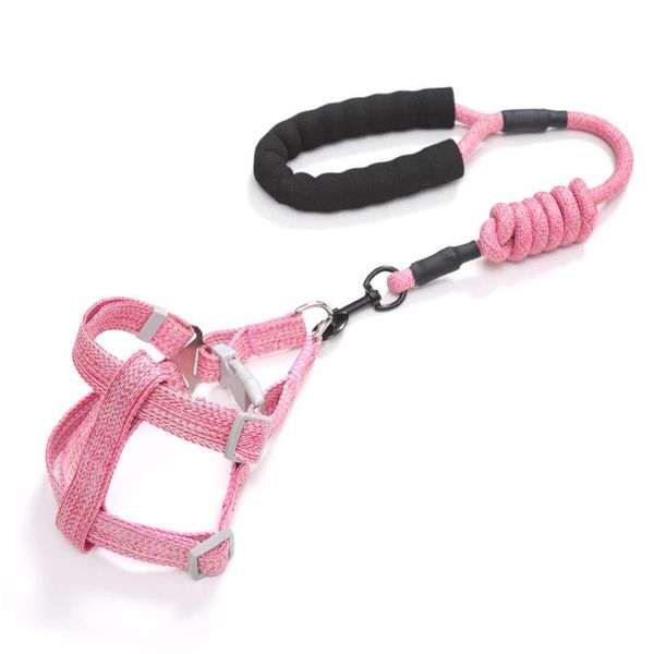 

dog collars & leashes pet hand holding rope chain set harness supplies