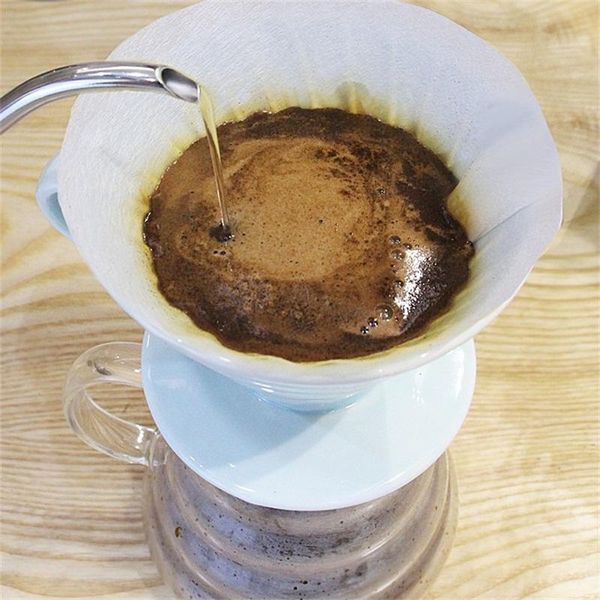 Koni şekli Kahve Filtresi Çanta Parçaları El Dişli Kahveler Filtreler Kağıt Torbalar Cafe Kağıtları Yeni Varış