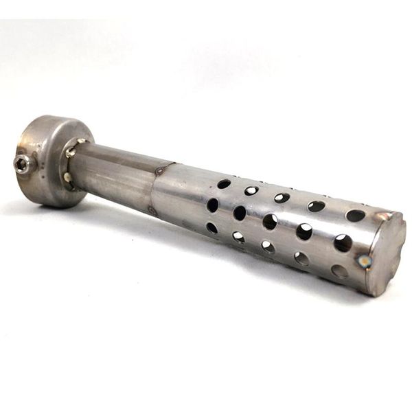 

pcs 48mm 175mm length universal motorcycle angled exhaust insert baffle end can db killer muffler elbow pipe