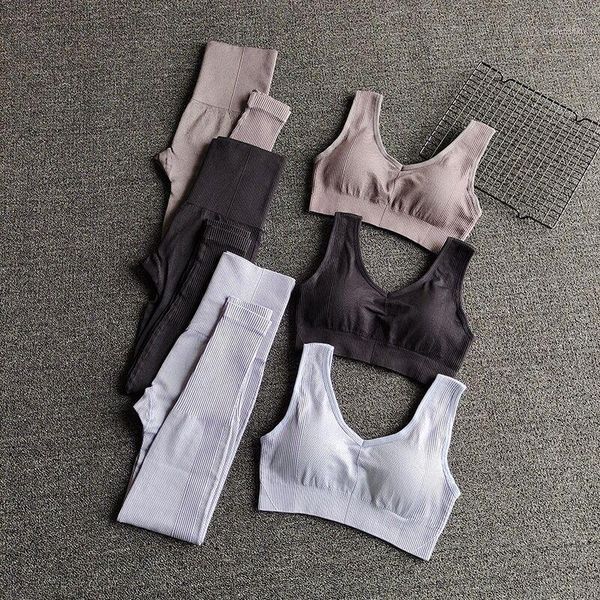 

yoga outfit 2pcs seamless women set workout sportwear leggings gym clothes fitness tracksuit sports suit