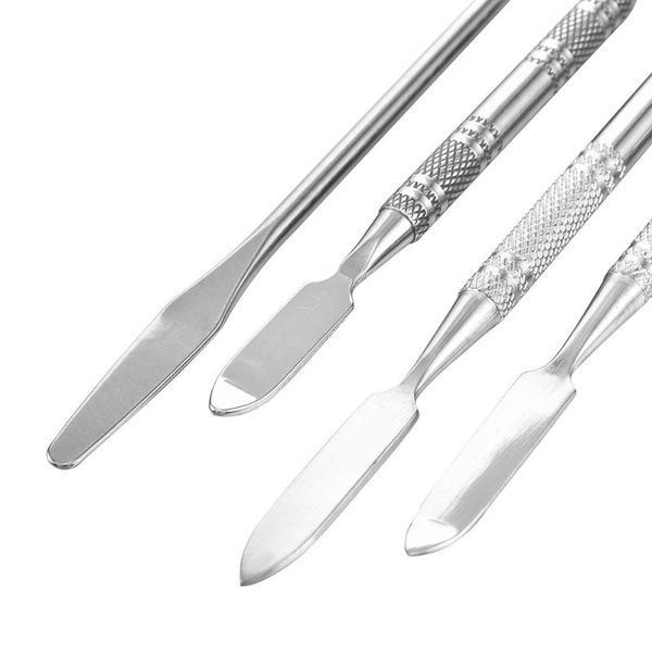 

cuticle pushers nail push manicure profession knife stainless steel color palette foundation embossing stick multi-function
