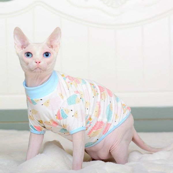

cat costumes hairless clothes pet 100% cotton shirt for spring summer