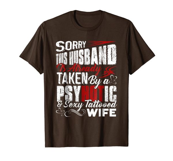 

this husband taken by a tattooed wife shirt, White;black