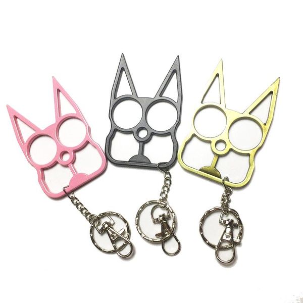 

keychains keychain for women girls cute cat fashion trinket car key chain ring female pendant protect survive, Silver