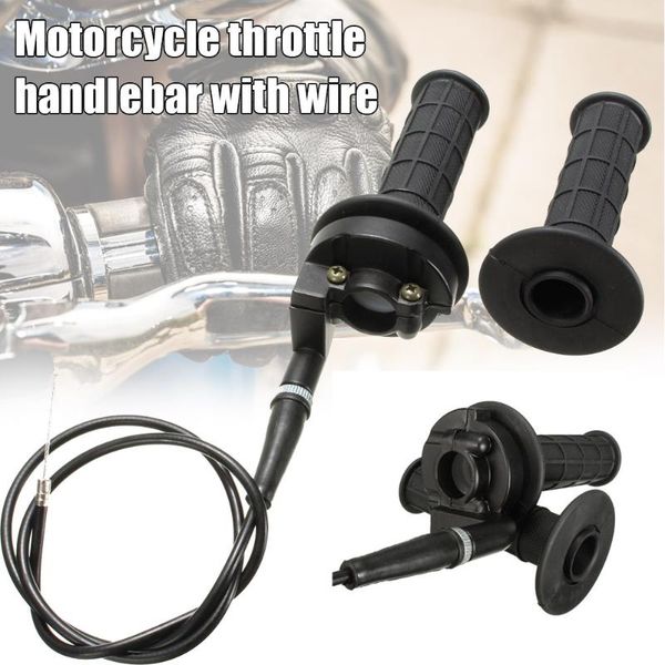 

handlebars 1pair motorcycle throttle handle bar grip cable racing motorbike accessories j99