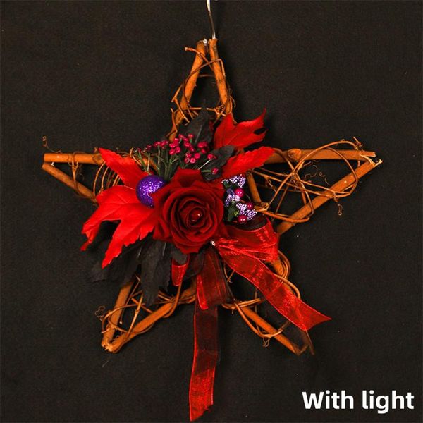 

star garland sepak takraw diy rattan ball christmas birthday party&home wedding party ornaments tree decoration decorative flowers & wreaths