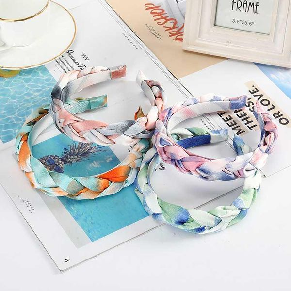 

piece fashion women hairband cross knot braid bezel color headband headwear turban hair accessories1