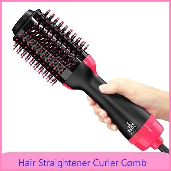 

hair dryers 2 in 1 one step dryer air brush straightener curler comb curling styling tools