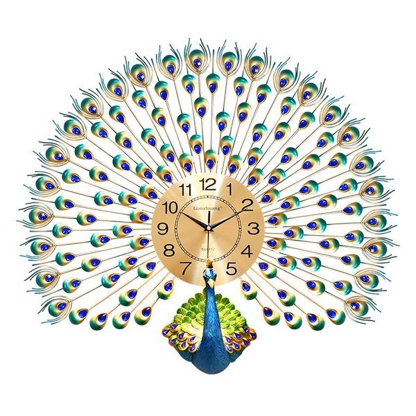 

heat european creative minimalist wall clock modern home 3d living room mute fashion decorative quartz clocks
