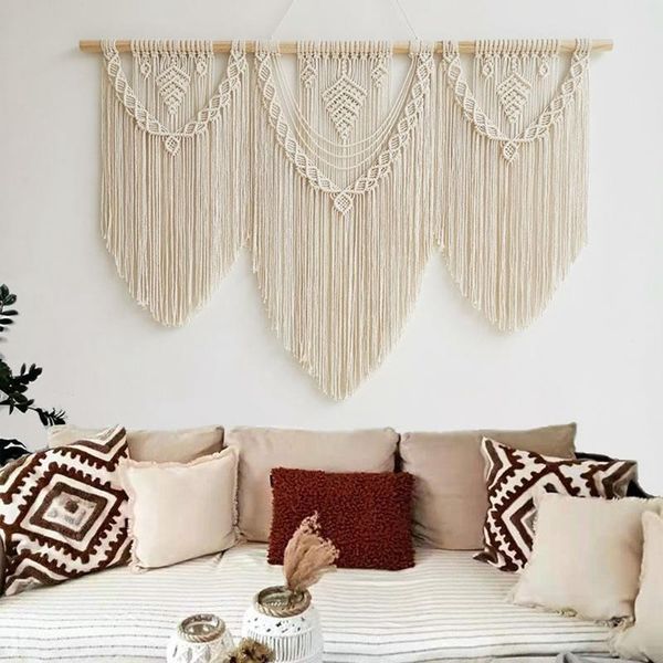 

tapestries large macrame wall hanging handmade woven tapestry bohemian decor for bedroom party wedding