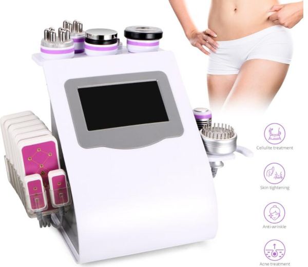 Alta qualità Nuovo modello 9 in 1 Ultrasuoni per il corpo dimagrante 40K Cavitazione Lipolaser Riduzione del grasso Lipolaser EMS Microcurrent Massager Machine