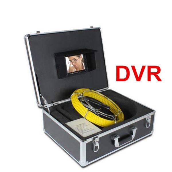 

20m sewer waterproof camera pipe pipeline drain inspection system 7"lcd dvr ip cameras