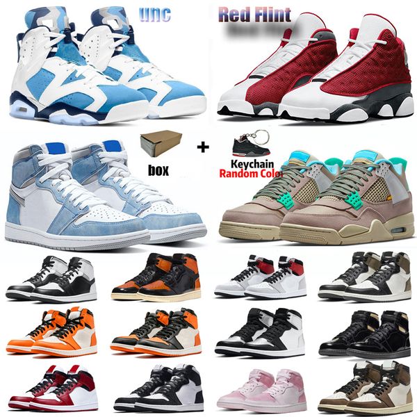 

with box 13s basketball shoes men red fint hyper royal 1s university blue raging bull 4s white oreo 6s unc women sneaker trainer