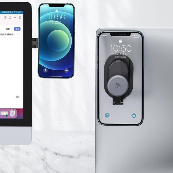 

cell phone mounts & holders 2021 lapcellphone mount multi screen support adjustable stand holder magnetic bracket for dual-screen intera